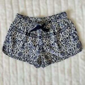 Joie Layana Tribal Print Silk Shorts with Tie-Front and Side Slits - Size XS